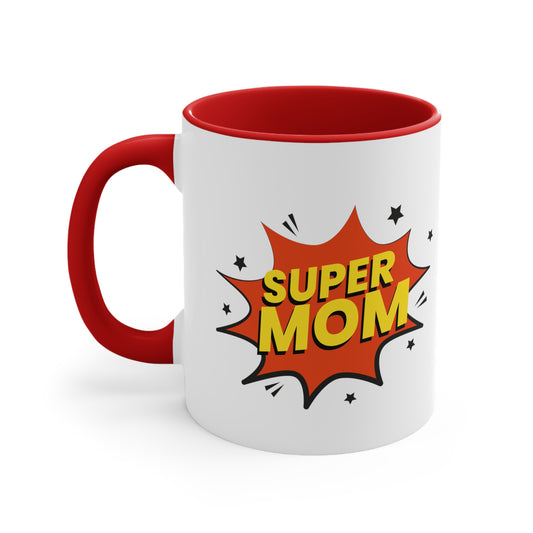 Accent Coffee Mug, 11oz - Super Mom