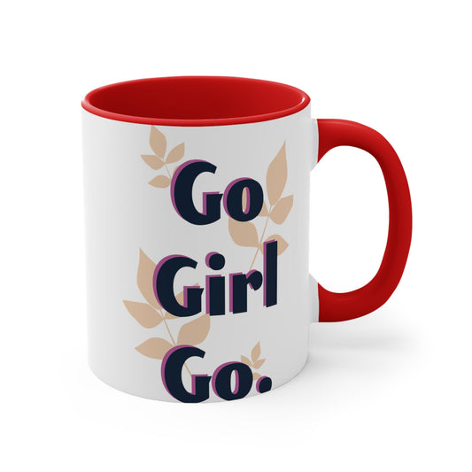 Accent Coffee Mug, 11oz - Go Girl Go